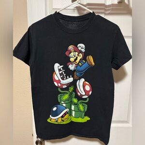 Nintendo Black T-Shirt with Mario Design